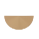 JVJ Hardware 64104 Plateau Collection 42 mm Half Moon Knob, Composition Solid Brass