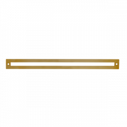 JVJ Hardware 12" c/c Modplate Collection Squared Backplate, Composition Zamac