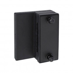 Custom Service Hardware NT.1420.08 Steel Flat Rail Door Stop, Black