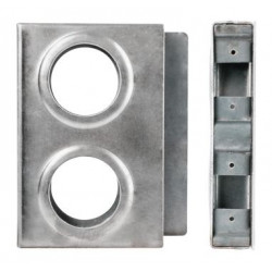 Keedex K-BXDBL Lock Box Double, 2 3/8" Backset, 2 1/8" Holes 1 1/2" Wide