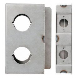 Keedex K-BXDBL234-2W Box Dbl., 2 3/4" B/S, 2 1/8" Holes 4" Center • H series 2" Wide