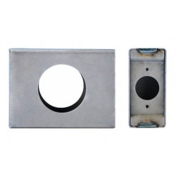 Keedex K-BXSGL-NS Single 2 3/8" B/S, Box - No Stop ( 1 5/8" Wide) w/Weep Hole, 14 Gauge Steel