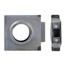 Keedex K-BXSGL Box Sgl., 2 3/8" Backset, 2 1/8" Hole 14 Gauge Steel