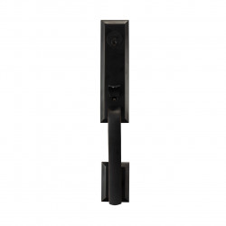 Delaney 971 Bravura Austin Entrance Handleset with 615 Interior Plate and 906 Macon Interior Knob