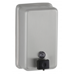 Bobrick B-2111 ClassicSeries Surface-Mounted Vertical Manual Liquid Soap Dispenser,Capacity-40-Fl Oz.,Finish-Satin