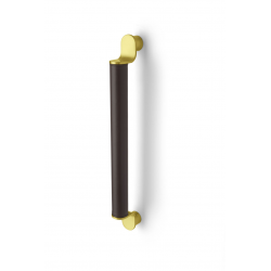 Rockwood RM6317 Straight Flush Leather Pull with Scooped Ends
