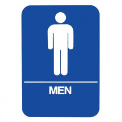 Don-Jo HS-9070-02 A.D.A. Signs, Blue Finish