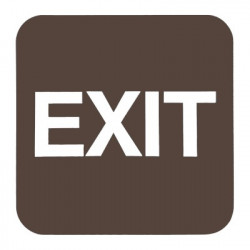Don-Jo HS-9060-35 A.D.A. Signs, Brown Finish