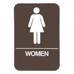 Don-Jo HS-9060-04 A.D.A. Signs, Brown Finish