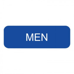 Don-Jo HS-9070-46-MEN Filler Plates, Mounting Tabs & Signs for Title 24 Signs, Blue Finish