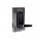 Codelocks 94320 CL610 Heavy Duty Tubular Latchbolt Lock, Black Marine Grade, Aluminum Gate Box Kit, Solid Black