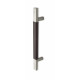 Rockwood RM6141 AccenTek, Straight Door Pull w/ Leather Grip, D-Tube, Flat Grip, Flat Ends