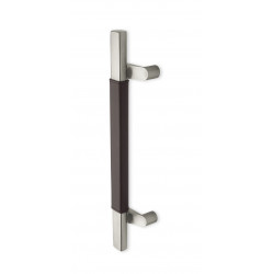 Rockwood RM6151 AccenTek, Offset Door Pull w/ Leather Grip, D-Tube, Flat Grip, Flat Ends