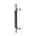 Rockwood RM6151 AccenTek, Offset Door Pull w/ Leather Grip, D-Tube, Flat Grip, Flat Ends