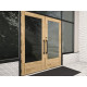 Rockwood RM7101 NeoCylinder, Straight Door Pull w/o GripZone, Sculpted Grip, Bent Ends