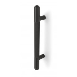 Rockwood RM7521MP Knurled Series, Straight Door Pull w/ Mid-Post, Round Grip, Round Ends