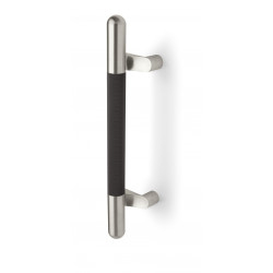 Rockwood RM7531MP Knurled Series, Offset Door Pull w/ Mid-Post, Round Grip, Round Ends
