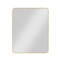 Jeffrey Alexander VMIR-METR-24 Rounded Rectangle Metal Frame Mirror, 24" W x 1" D x 30" H