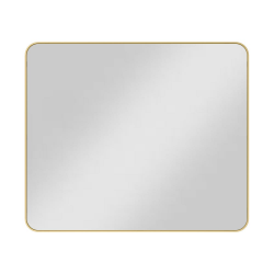Jeffrey Alexander VMIR-METR-33 Rounded Rectangle Metal Frame Mirror, 33" W x 1" D x 28" H