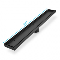 QM Drain 33.500. Mist (Tile-In) Delmar Standard Length Plain Edge Linear Drain
