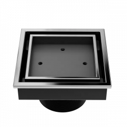 QM Drain 88.300. Lagos Veil (Tile-In) Square Drain
