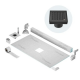 QM Drain SP Curb Lotus Shower Pan Kit Square Drain