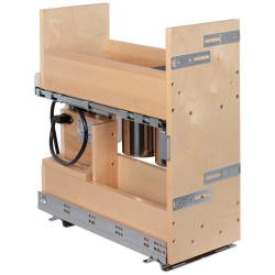Hardware Resources PVBPOD "No Wiggle" Powered Vanity Pullout For Door/Drawer Base Cabinet