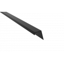 Pemko P361V16 Garage Door Weatherstrip, 1-1/2" H x 1" W, Length-16', Finish-Black