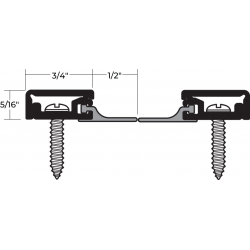 NGP 672N Concealed Fastener NGP-TPV Perimeter Astragal