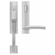 Karcher Design UET56 Lever Handle Sets "Madrid" Tubular Entry Set - Grip/Lever (Entry, 5 1/2" Ctc), Satin Stainless Steel