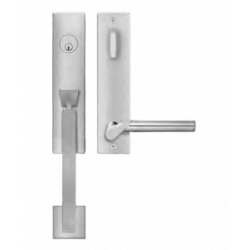 Karcher Design UET38 Starlight Tubular Entry Set w/ Escutcheon Plate, Grip/Lever