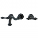 Kingston Brass KS312AL Wall Mount Bathroom Faucets,Metal Lever