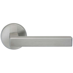 Omnia 22 Interior Modern Lever Latchset - Stainless Steel