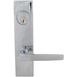 Omnia 4036 Modern Interior Mortise Lock w/ Plate - Solid Brass