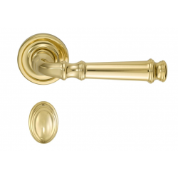 Omnia 904ED50 Traditional Interior Mortise Lock w/ Edged Rose (50 mm) - Solid Brass