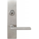 Omnia 12043 Modern Exterior Mortise Entrance Lever Lockset - Stainless Steel