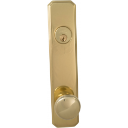 Omnia D11442 Traditional Exterior Deadbolt Entrance Knob Lockset - Solid Brass