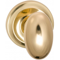 Omnia 432 Interior Traditional Egg-Shaped Knob Latchset - Solid Brass