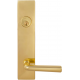 Omnia D12368 Modern Exterior Deadbolt Entrance Lever Lockset - Solid Brass