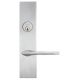 Omnia 12237 Modern Exterior Mortise Entrance Lever Lockset - Solid Brass