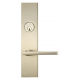 Omnia 12943 Modern Exterior Mortise Entrance Lever Lockset - Solid Brass