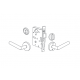Omnia 12943 Modern Exterior Mortise Entrance Lever Lockset - Solid Brass