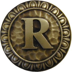 Notting Hill NHK-197 Initial R Knob 1-3/8 diameter