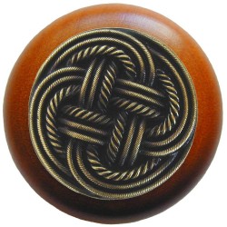 Notting Hill NHW-739 Classic Weave Wood Knob 1-1/2 diameter
