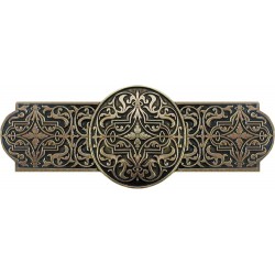 Notting Hill NHP-670-BP Renaissance Pull 4 x 1-1/2, Brilliant Pewter Finish