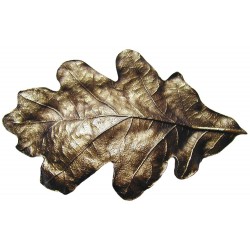 Notting Hill NHBP-84 Oak Leaf Bin Pull 4-5/8 x 2-1/2