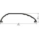 Pemko 219 Residential Saddle Threshold, 4" W x 1" H